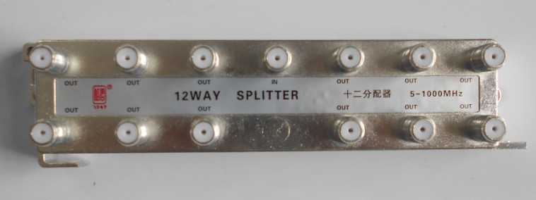 Cable TV splitter splitter one point twelve twelve distribution 12 splitter one drag twelve