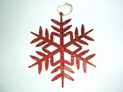 12cm in diameter Christmas snowflake pendant (1 2 pieces)