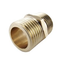 All-copper 4-point pair wire thickened 4-point outer wire connector double-headed 4-point adapter to extend the hose