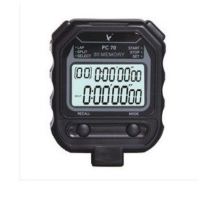 Tianfu stopwatch PC70 two rows of 30 electronic stopwatch timer multifunctional track and field running watch senior high school entrance examination sports