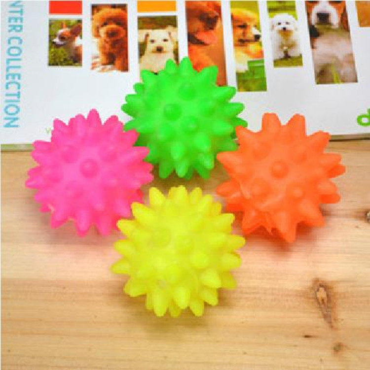 Pet toy dog ​​chewing toy sounding toy rubber toy molar color ball