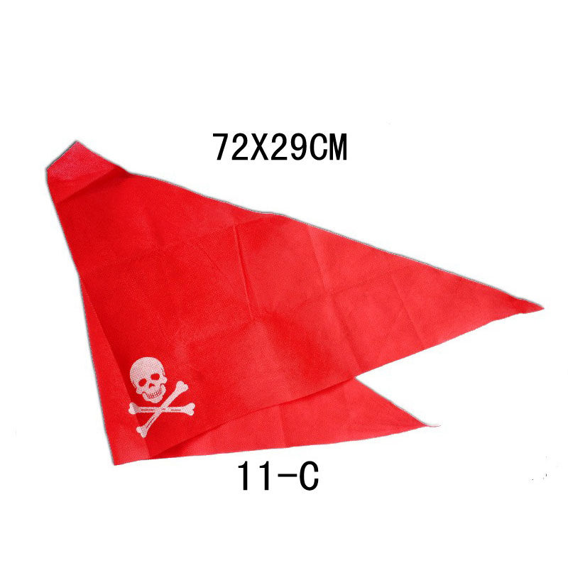 Performance Props Exquisite Black Hot Sale Halloween Birthday Gift Party Headdress Pirate Headscarf Red Headscarf