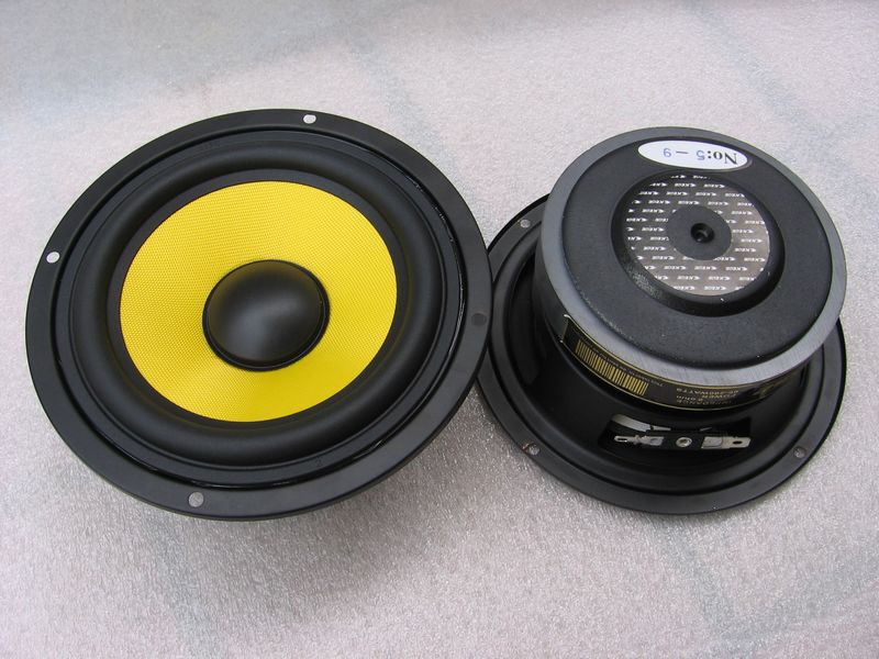 5inch Bass Speakers for Computer Cases, 5inch Yellow Woven Cone Speakers, 2.1 Subwoofer Speakers