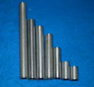 Chandelier lamp Universal Dental tube 10mm threaded tube white zinc full tooth screw rod M10 hollow dental rod lamp accessories