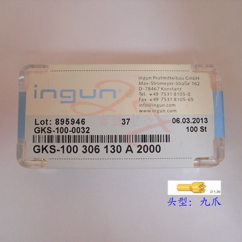 INGUN probe GKS-100 306 130A2000 serrated British steel probe Nine-claw plum probe
