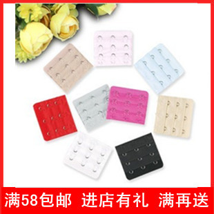 1 yuan 5 pieces bra buckle underwear buckle extension buckle bra extension buckle three rows three buckle extension buckle - Taobao