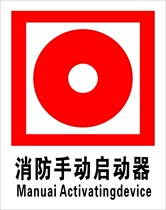 Direct fire manual starter) Safety signage) Safety warning signs) Safety signs in Chinese and English.