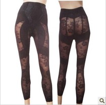 Ultra-thin body shaping pants Classic printing reinforced leg pants Belly pants hip pants Thin leg pants Body shaping pants