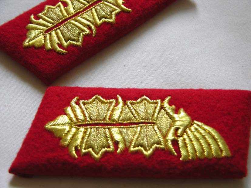 Original windy Fan DF Deutsche Bundeswehr Army wire embroidery to lead the official chapter of Indian silk embroidery General