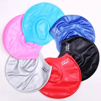 Mũ lưỡi trai Jingeer mũ bơi Mũ cao su silicon Mũ bơi bãi biển Mũ cao su Earmuffs Thời trang 	nón bơi arena