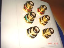 Zhengtai Socket AV Three Color Difference Video audio and video RCA panel wall plug 86 welded gold plated module