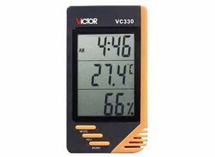Original fit victory VC330 TEMPERATURE AND HUMIDITY METER Humidity Meter Electronic Clock Digital Display Thermometer