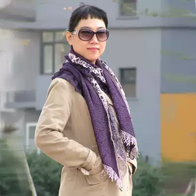 Counter Saint-Astete brand hook hollow sequins luxury scarf silk scarf women 6282