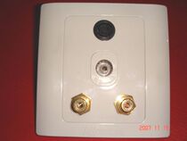 Positive Tai socket S Video TV AV Audio Furnishing Panel Wall Inserts (86 welded type)