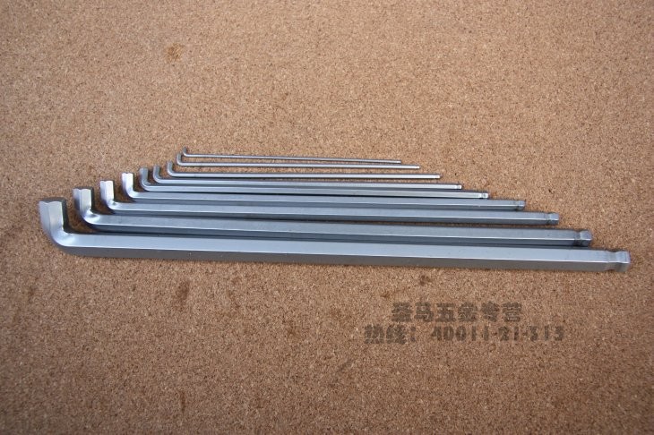 (Taiwan force high REGAL)S2 steel single ultra-short head Allen wrench ball head flat head 1 5-10mm