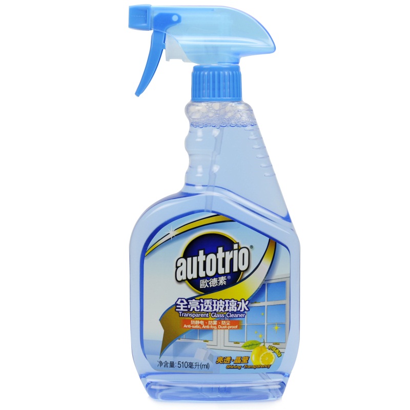 欧德素AU-28507 全亮透玻璃水玻璃清洁液 车家多用 510ml