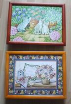 Crown pine solid wooden tea set Tea tray Fruit tray Storage tray Restaurant dish tray tray Clearance writing board