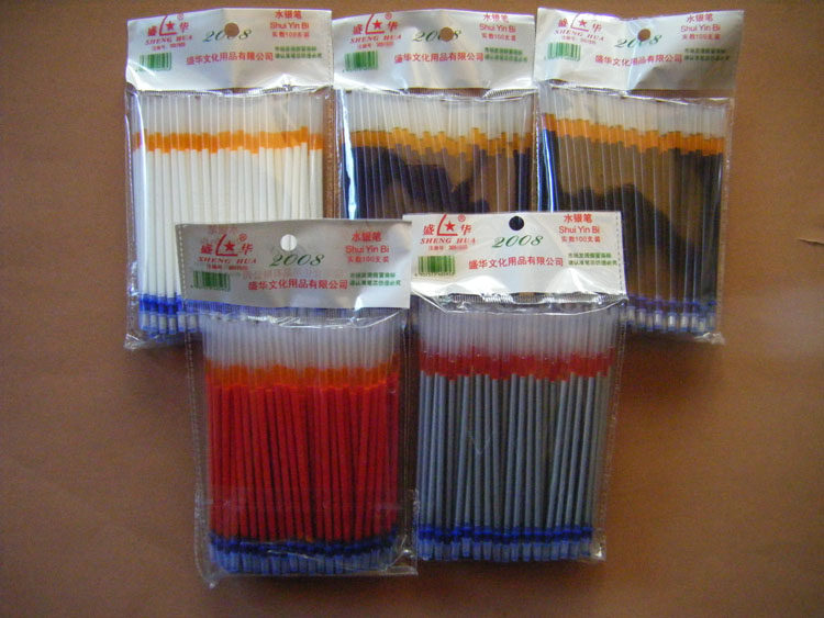 Shenghua brand mercury refill multi-color optional leather fabric scribing point special mercury refill 100 pieces