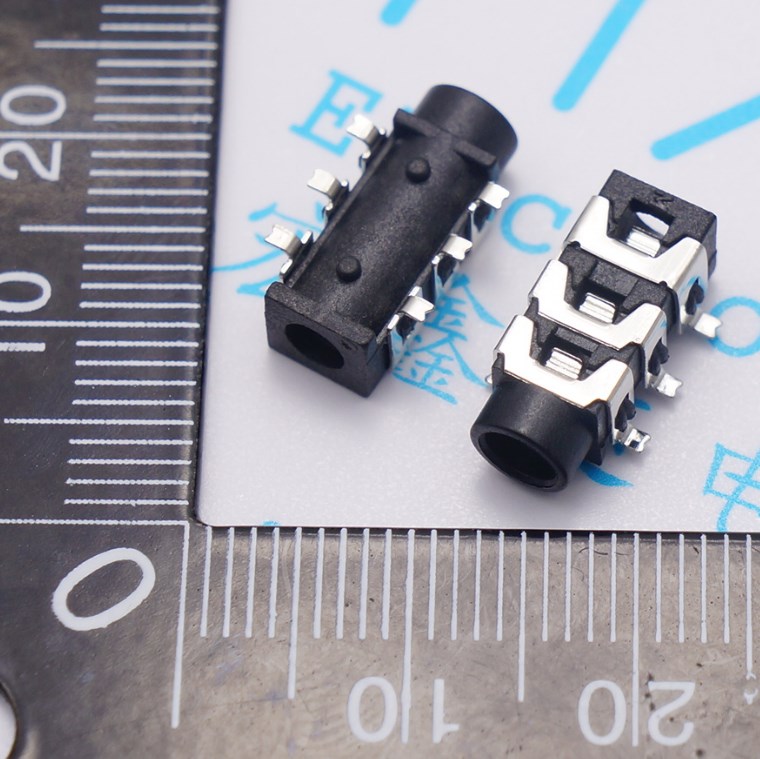 PJ313D six-foot patch 3 5 headphone socket three-stage six-foot patch headphone seat-Taobao