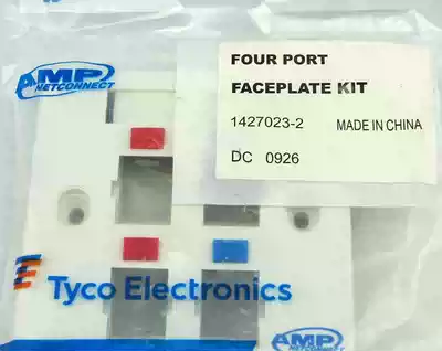 Ampu oblique mouth four-port panel AMP4 Port panel Internet phone panel RJ45 Module Panel