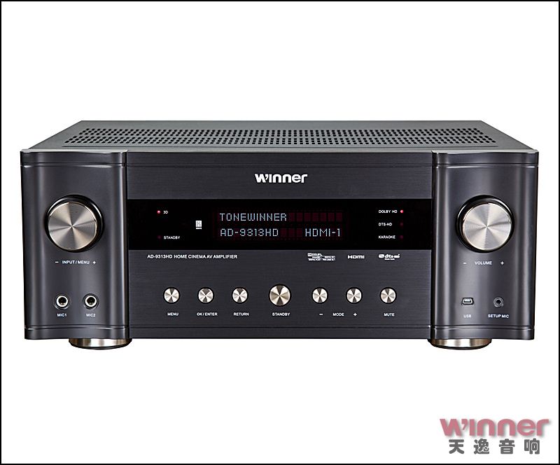 Winner AD-9313HD Home Theater 7 1 channel support 3D and 4K card HDMI amplifier