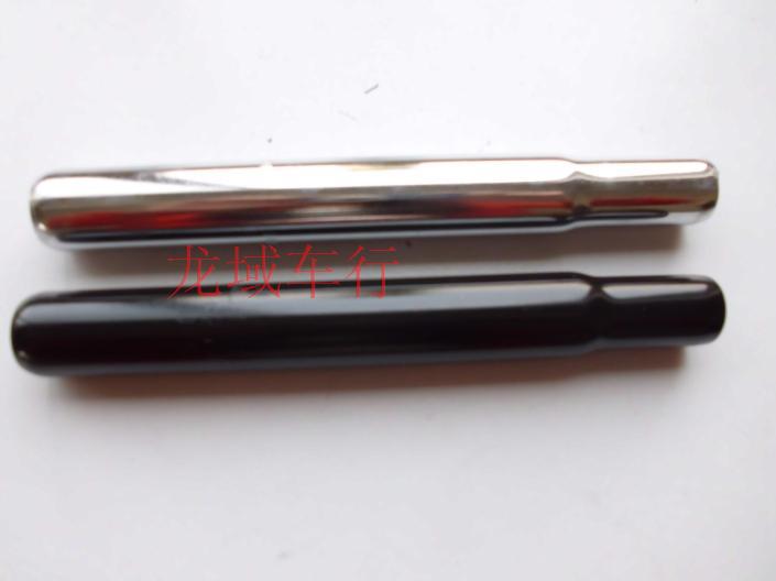 LongYu Bicycle Iron seatpost Seatpost 25 4*200mm Black silver optional