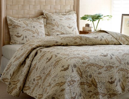 New York Lower City Park Imports Dream Back to the Caribbean nostalgic ancient world map cotton quilted quilted by three sets 