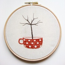 Beginner simple handmade embroidery material bag fresh Mori gift student handmade class embroidery