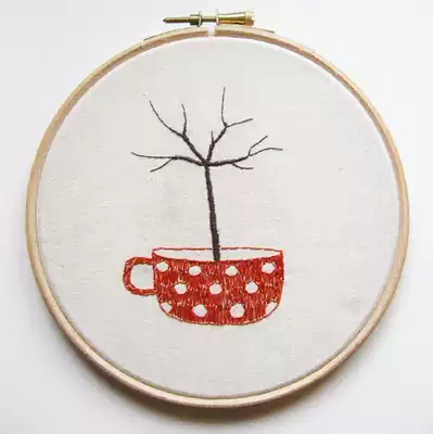 Beginner simple handmade embroidery material bag fresh Mori gift student handmade class embroidery