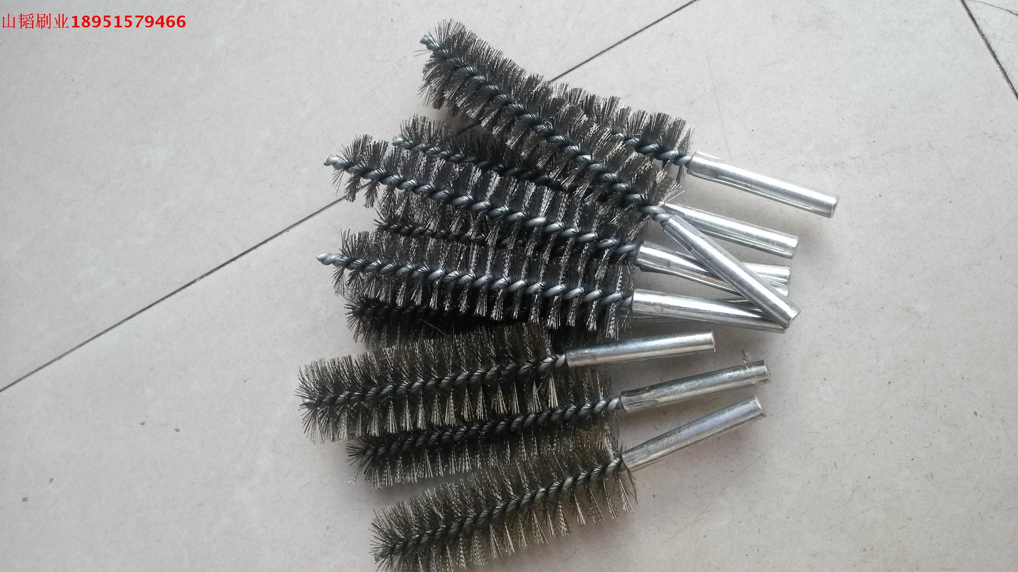 Industrial Brush Wire Brush Brass Wire Brush Stainless Steel Wire Brush Rust Brush Piping Brushed Stainless Steel Wire with 8mm screwed