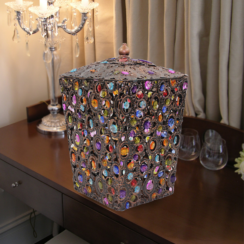 Au-style Home Retro National Featured Handmade Home Containing Bin Bins storage bin Desktop bins