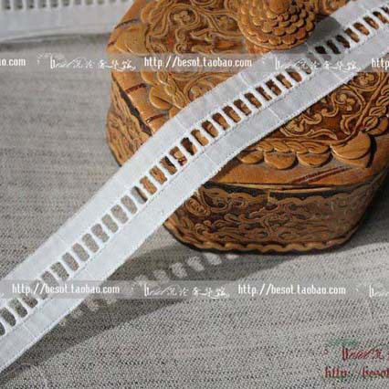 The store manager recommends DIY handmade daily single clothing accessories 1cm stairs cotton cloth embroidery lace