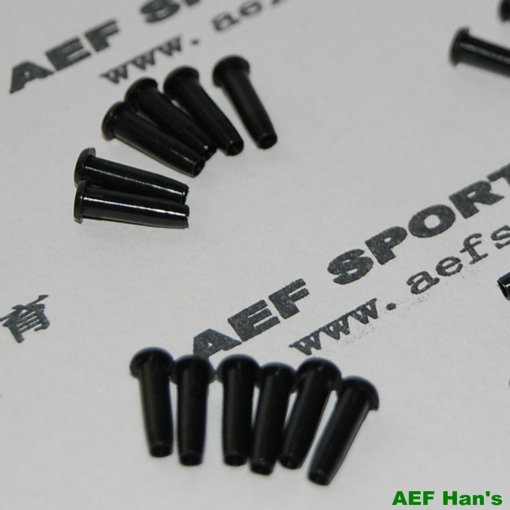 AEF badminton racket wire tube, wire nail, wire sleeve, even nail, single and double wire hole-black