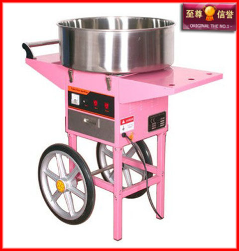 Commercial ET-MF05 push vertical electric cotton candy machine outlet electric hot cotton candy machine with car 
