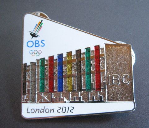 2012 London Olympic Games Badge International Broadcast Centre IBC Media Memorial Chapter Collections OBS PIN