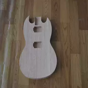 DIY SG guitar mahogany body peach core xylophone body can also be painted