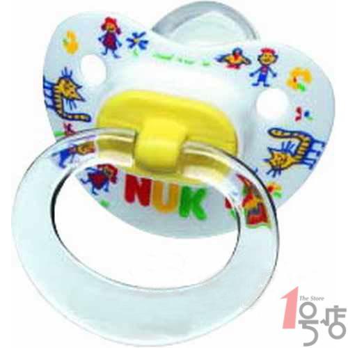 NUK 印花硅胶安抚奶嘴王 0-6个月 单个卡装 呵护宝宝 1号店