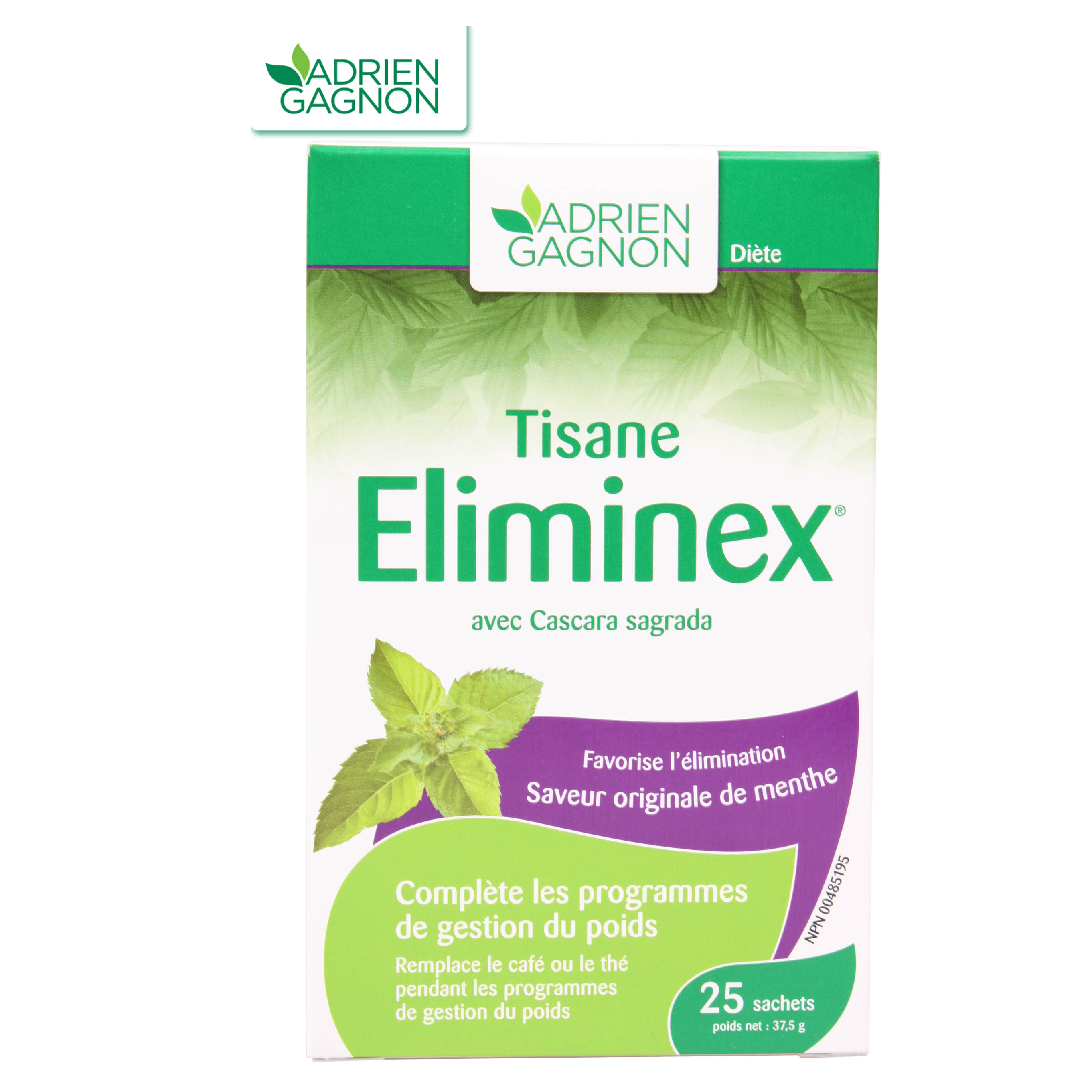 【直邮】买3送1！加拿大AG枫之宝ELIMINEX植物茶通便茶25包