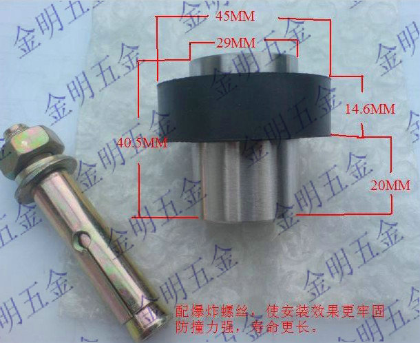 Boutique 304 stainless steel door top glass door top crashers anti-touch door top door bumper quality assurance