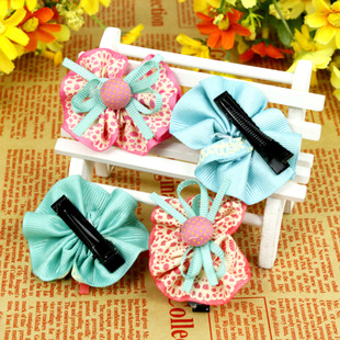 波奇网 宠物用品怡亲饰品 多彩蝴蝶结狗狗美发 发卡单只猫狗头饰