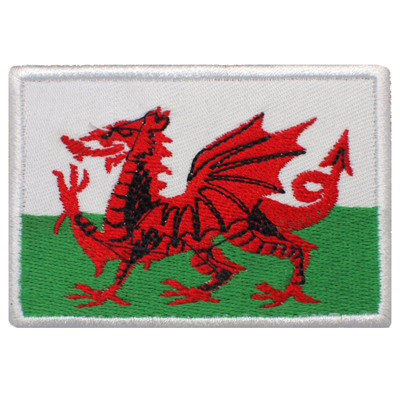 Embroidery new Chinese double-sided adhesive Welsh logo car stickers with custom-made scapegoat stickers embroidered with embroidered placers