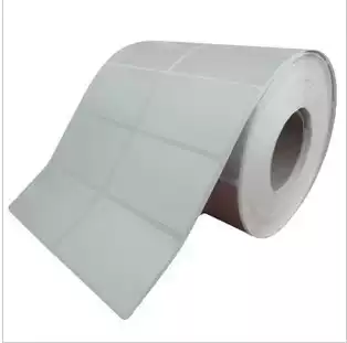 Coated paper self-adhesive label barcode label paper 50*30*5000 double row special buy ten get one free