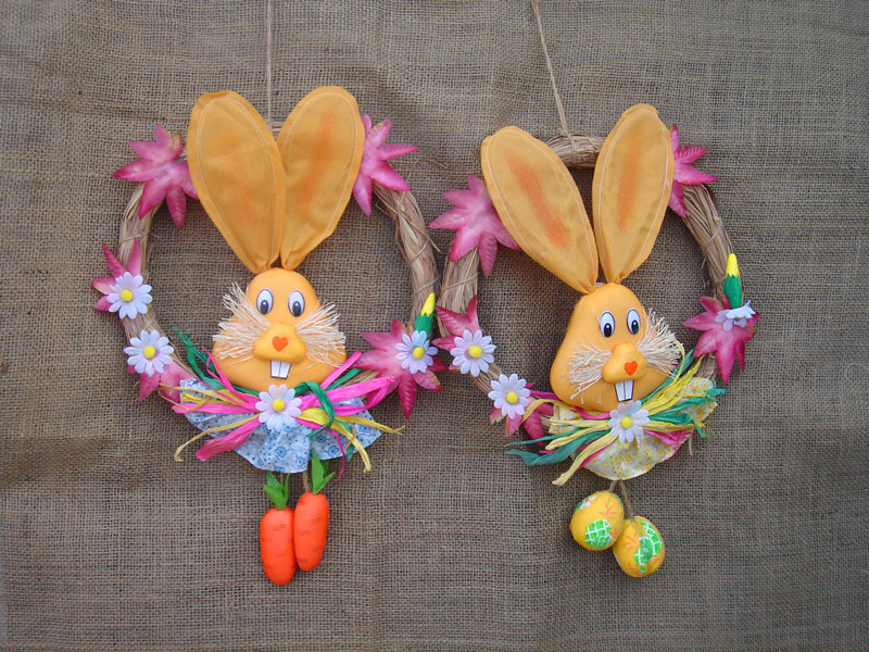 Original Foreign Trade Easter Bunny Handmade DIY Pastoral Style Decorative Gift Kindergarten Decoration Props