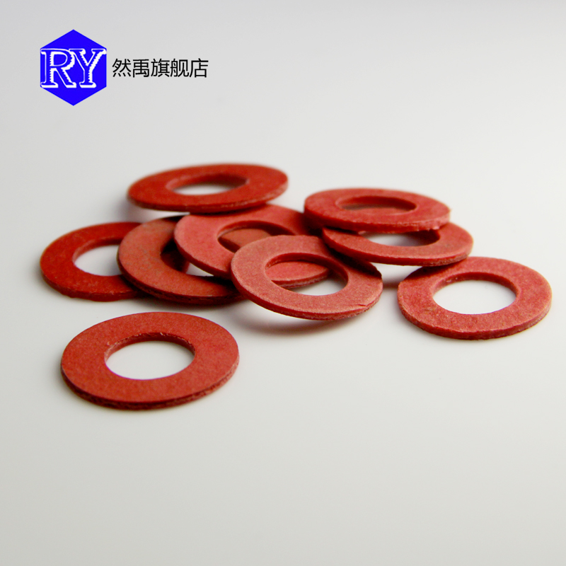 Red Flat Mat Insulation Spacer Red Steel Paper Gasket Insulation Fastening Washer Red Mesoshim Flat Mat M2-M12 one thousand only