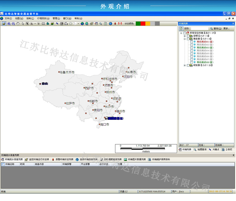 Intelligent transportation operation platform department standard network joint control 808 809 796
