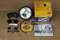 German Hella shiny pure black compact headlight headlight Hella shiny driving light