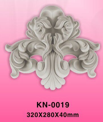 European-style decoration, decorative carvings, decorative flowers, PU material, doors, walls, cabinets, top background decorative flowers HN019