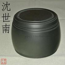 Shen Shinan big bronze drum black basin collection grade cricket basin cricket pot