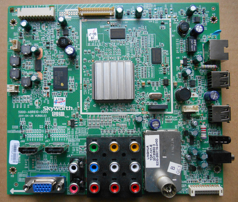 Skyworth 32E20RN 32E20RE original disassembly motherboard 5800-A8R610-0000 on-demand distribution screen spot