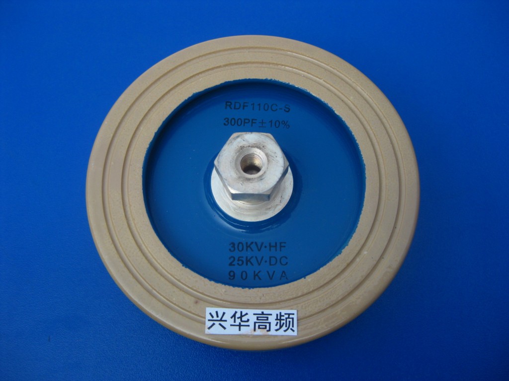 RDF110C-S 300PF 30KVHF 25KVDC 90KVA high frequency machine high frequency high voltage ceramic capacitor